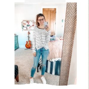 Striped long sleeve shirt